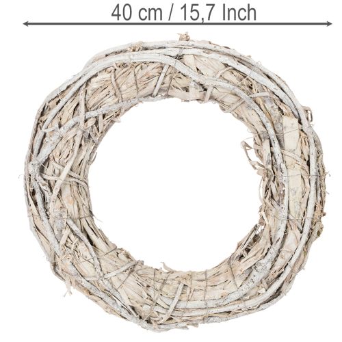 Guirlanda de galhos para porta, decoração grande de 40 cm | Floristik24.pt