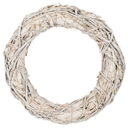 Guirlanda redonda de galhos para artesanato e decoração, guirlanda para porta de 50 cm comprar | Floristik24.pt