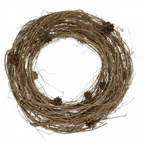 Floristik24 Coroa de galhos de olmo natural grinalda deco grinalda natureza Ø45cm