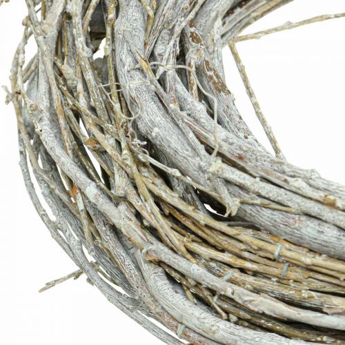 Floristik24 Coroa de flores guirlanda porta salgueiro coroa de salgueiro guirlanda decorativa natureza Ø30cm