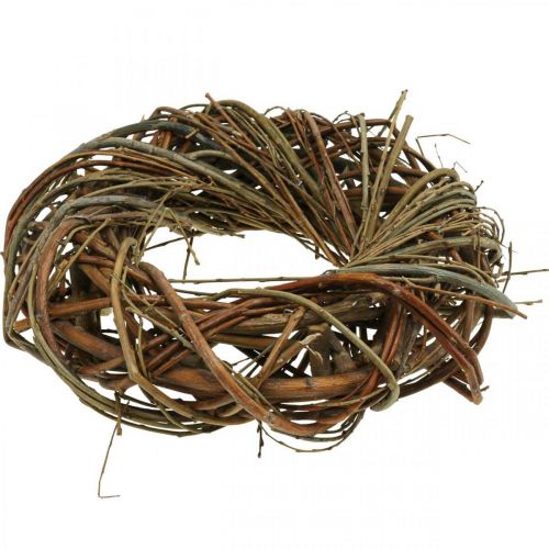 Floristik24 Guirlanda porta de salgueiro guirlanda de salgueiro guirlanda decorativa guirlanda natureza Ø30cm H8cm