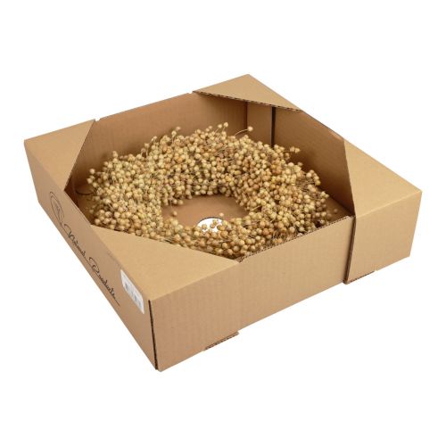 Itens Guirlanda decorativa Boho guirlanda decorativa de linho guirlanda natural seca Ø28cm