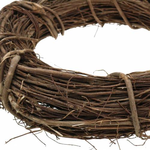 Floristik24 Grinalda decorativa salgueiro Ø25cm grinalda de porta natural ou grinalda de parede