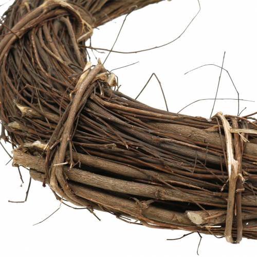 Floristik24 Grinalda decorativa salgueiro Ø30cm grinalda natural para porta ou janela