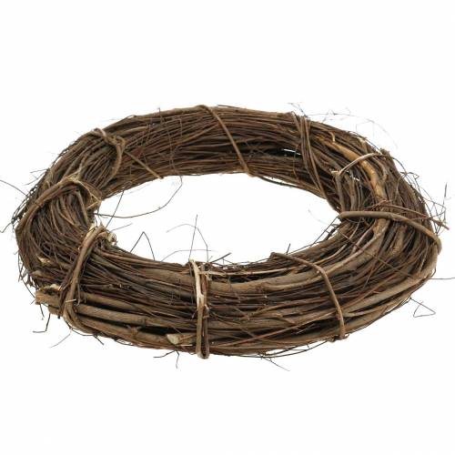 Floristik24 Grinalda decorativa salgueiro Ø30cm grinalda natural para porta ou janela