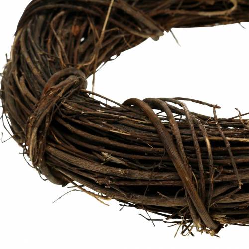 Floristik24 Grinalda decorativa salgueiro Ø20cm grinalda de porta natural ou grinalda de parede