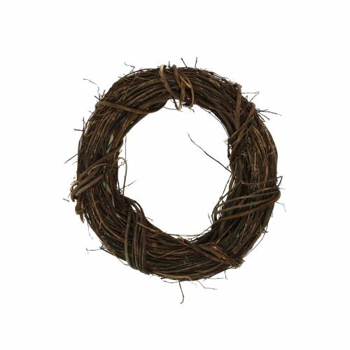 Floristik24 Grinalda decorativa salgueiro Ø20cm grinalda de porta natural ou grinalda de parede