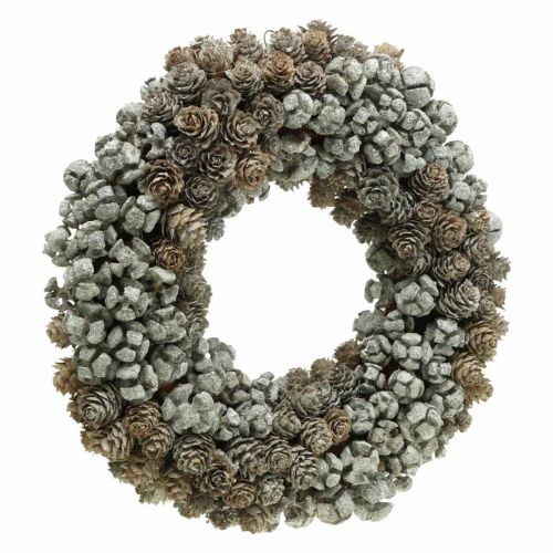 Floristik24 Coroa decorativa cones larício cipreste mesa de natal guirlanda Ø30cm