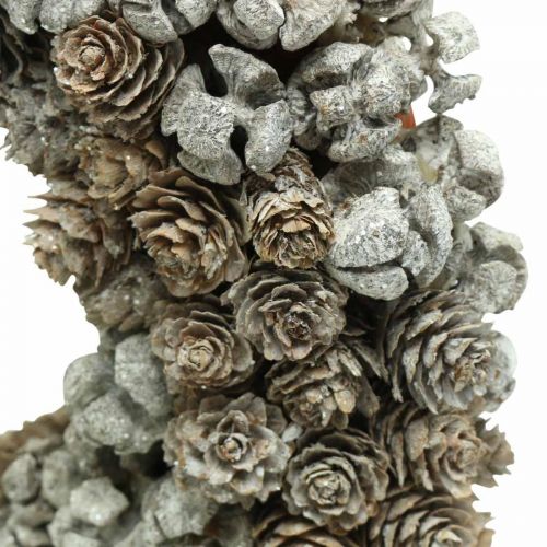 Floristik24 Coroa decorativa cones larício cipreste mesa de natal guirlanda Ø30cm