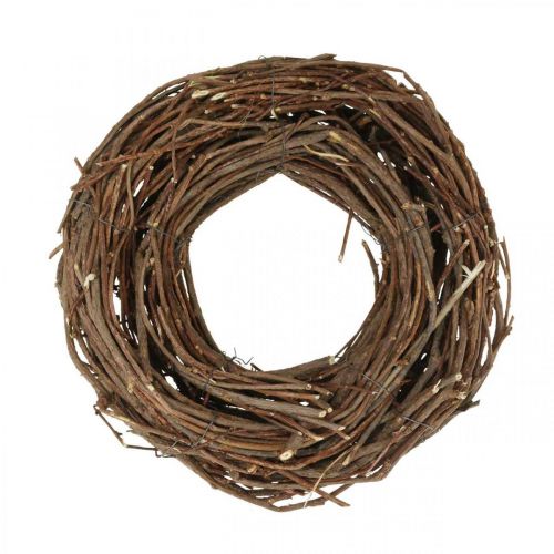 Floristik24 Deco Wreath Vine Ø25cm Marrom Coroa natural de galhos decoração de mesa