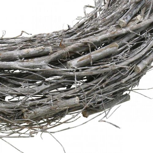 Floristik24 Guirlanda deco branco Ø40cm olmo, decoração de primavera de videira grinalda natural