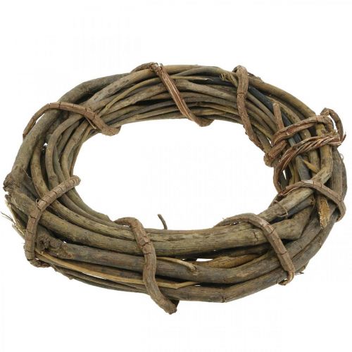 Floristik24 Coroa decorativa feita de ramos naturais Ø35cm