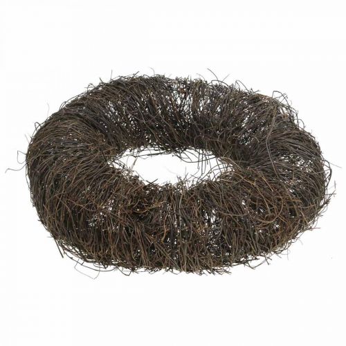 Itens Guirlanda de videira marrom escuro para decoração de parede guirlanda natural de madeira Ø35cm