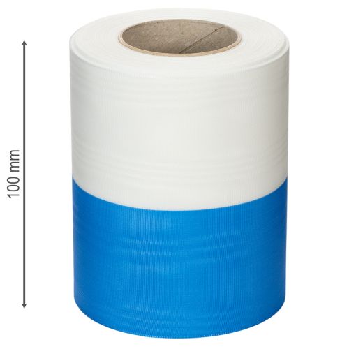 Itens Fita Moiré Azul e Branca para Coroa de Flores 125 mm – Fita decorativa e de luto de alta qualidade, fita tradicional com um visual elegante, rolo de 25 m