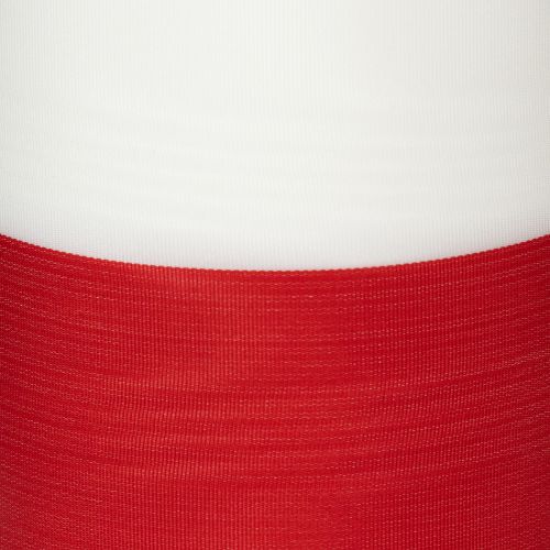 Fita de guirlanda moiré branca e vermelha, 125 mm - fita de luto, fita decorativa, fita para laços, fita festiva, rolo de 25 m | Floristik24.pt