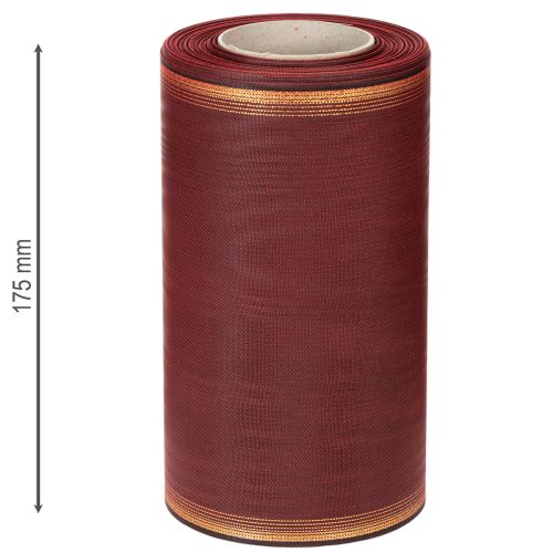 Itens Fita decorativa em formato de coroa de louros com borda dourada, 175 mm,