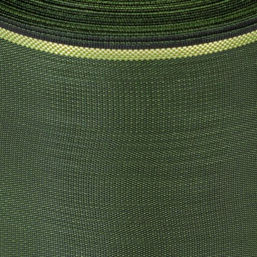 Itens Fita para coroa de flores verde-escura com borda dourada, 75 mm de largura, 25 m de comprimento - Ideal para funerais e arranjos florais.