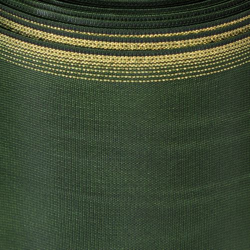 Itens Fita para guirlanda em moiré, 150 mm, verde-escura com borda em pérola dourada, trama tafetá, rolo de 25 m para decoração e arranjos.