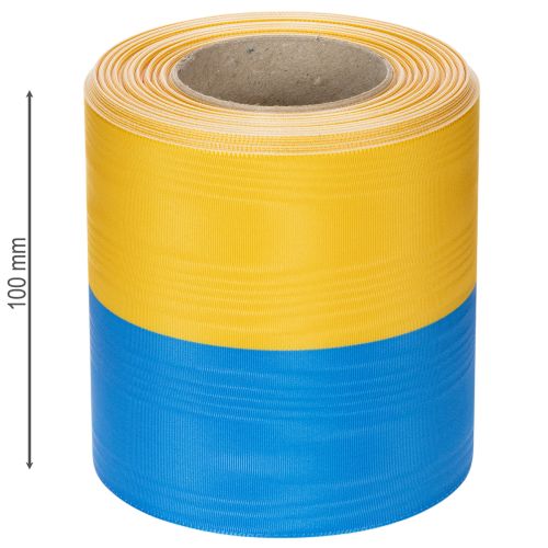 Itens Fita de guirlanda em moiré azul e amarelo, 100 mm, fita nacional, fita de clube, fita decorativa, fita festiva de luto, acetato