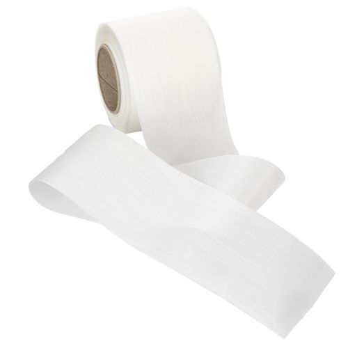 Itens Fita branca para guirlanda, de alta qualidade, 75 mm x 25 m - fita decorativa para arranjos florais e serviços funerários, ideal para impressão.