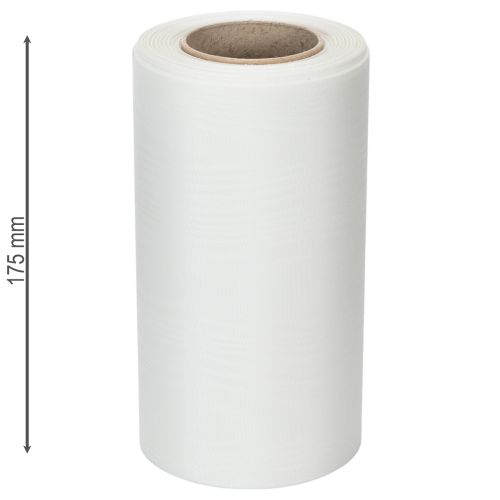Itens Fita branca para coroa de flores em funerais, 175 mm de largura, 25 m de comprimento, fita de acetato de alta qualidade.