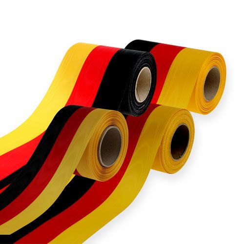 Itens Fitas de guirlanda moiré preto-vermelho-dourado