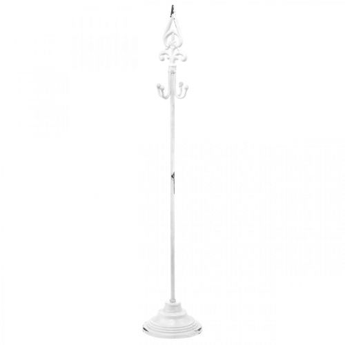 Itens Suporte para guirlanda Shabby Chic Branco Suporte para guirlanda Metal 4 ganchos H76cm