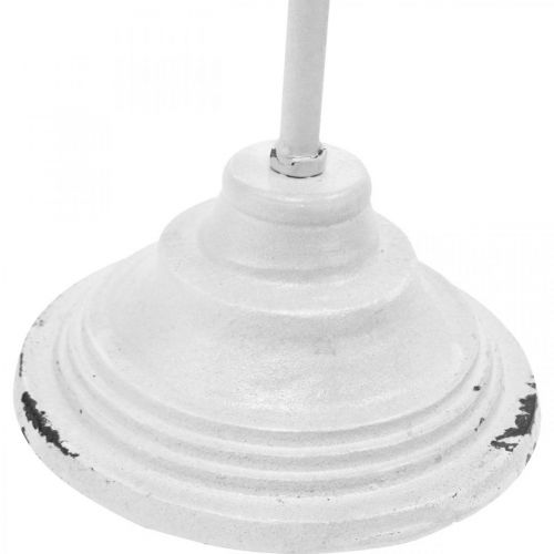 Itens Suporte para guirlanda Shabby Chic Branco Suporte para guirlanda Metal 4 ganchos H76cm