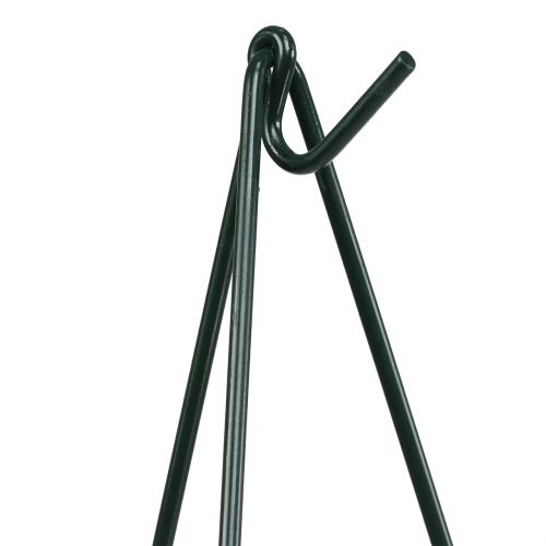 Floristik24 Suporte de coroa pintado de verde escuro 65,5 cm