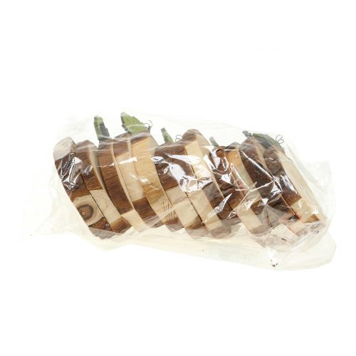 Floristik24 Mistura de abóbora feita de madeira 6cm 12pcs