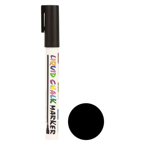 Marcador de giz caneta de giz preto solúvel em água 3mm 1ud