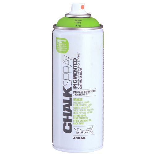 Itens Spray de giz verde Tinta spray giz Montana 400ml
