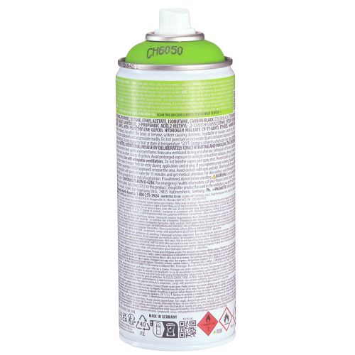 Itens Spray de giz verde Tinta spray giz Montana 400ml