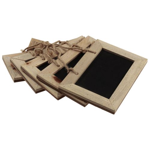 Floristik24 Quadros para pendurar tábua de madeira natural 20×15cm 5uns