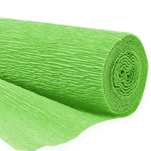 Floristik24 Papel crepom florista verde claro 50x250cm