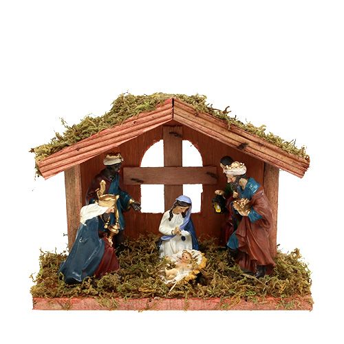 Berço de natal 20cm x 9cm x 14cm