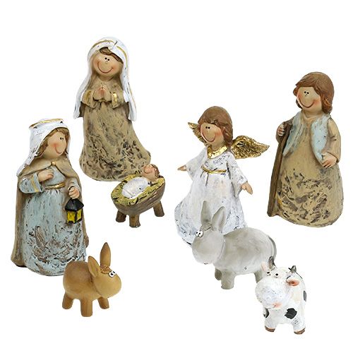 Itens Figuras da natividade misturam 4cm -11cm 8pcs