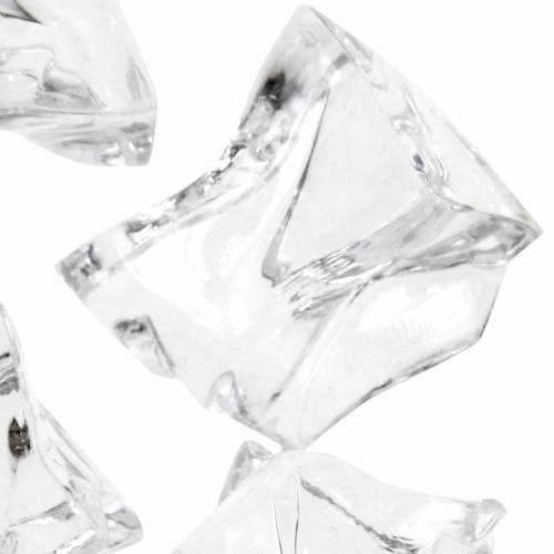 Floristik24 Cubo de gelo decorativo transparente 3cm - 4cm 500g