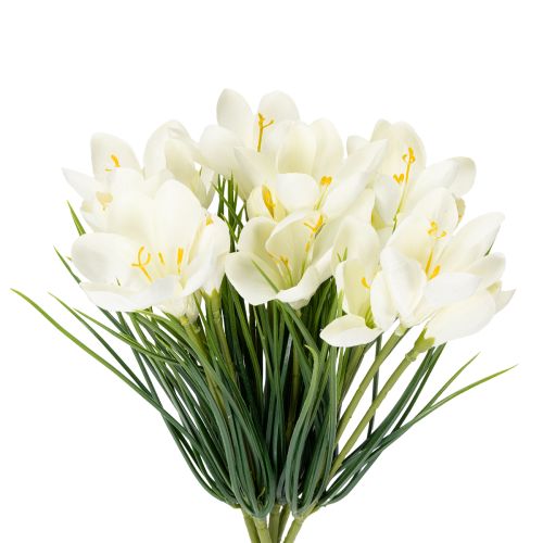 Crocus decorativo como planta artificial para um design primaveril atemporal, 30 cm, 6 peças