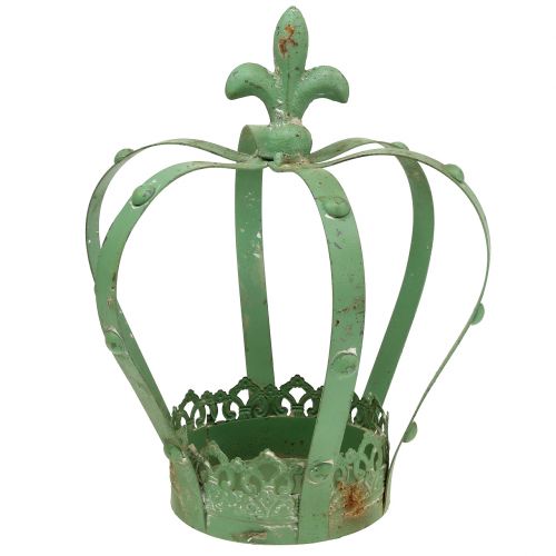 Floristik24 Coroa Zinco Ø19cm H23cm Verde