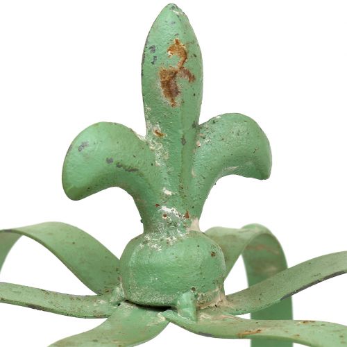 Floristik24 Coroa Zinco Ø19cm H23cm Verde