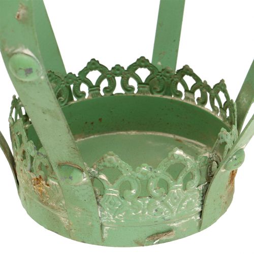Floristik24 Coroa Zinco Ø19cm H23cm Verde