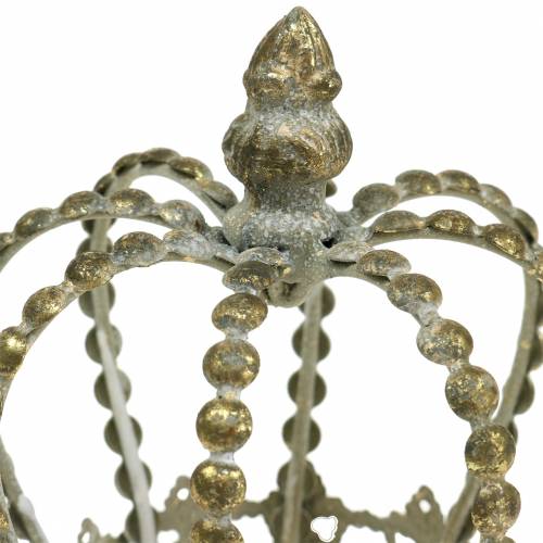 Floristik24 Coroa de ouro antigo Ø11cm Alt.13cm