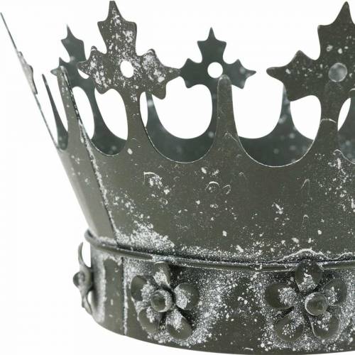 Floristik24 Decoração de mesa, coroa decorativa, lanterna de metal floral, plantador, decoração de metal