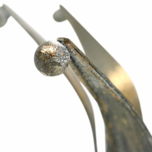 Floristik24 Coroa metal dourado look antigo Ø13.5/17.5cm conjunto de 2