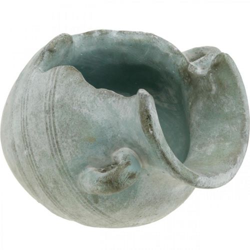 Floristik24 Jarro decorativo quebrado, plantador, decoração de concreto aspecto antigo C23cm