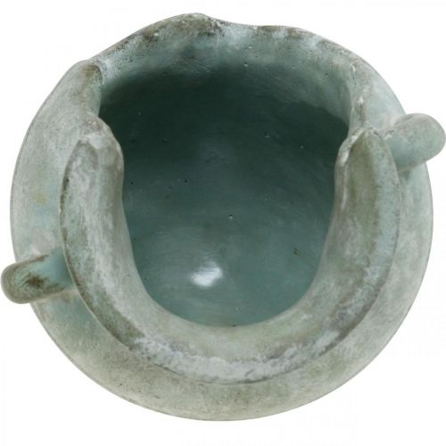 Floristik24 Jarro decorativo quebrado, plantador, decoração de concreto aspecto antigo C23cm