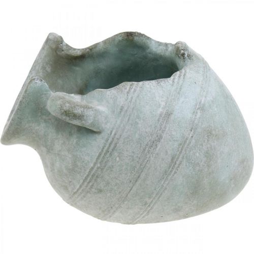 Floristik24 Jarro decorativo quebrado, plantador, decoração de concreto aspecto antigo C23cm