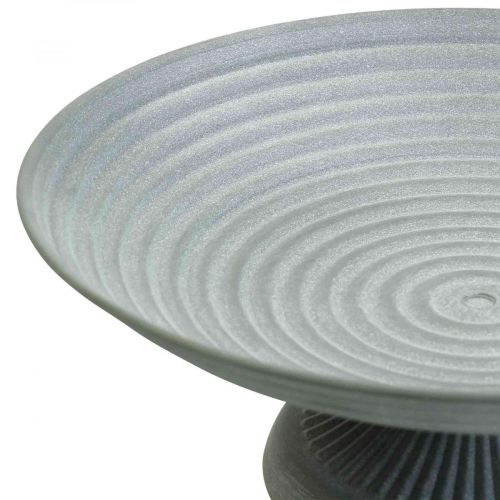 Floristik24 Tigela decorativa com pé em metal vintage A10,5cm Ø26cm