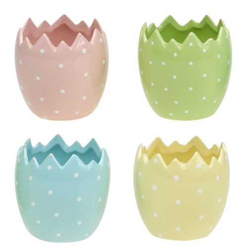 Floristik24 Vaso de flores com casca de ovo Ø8cm H8,5cm 8 unidades